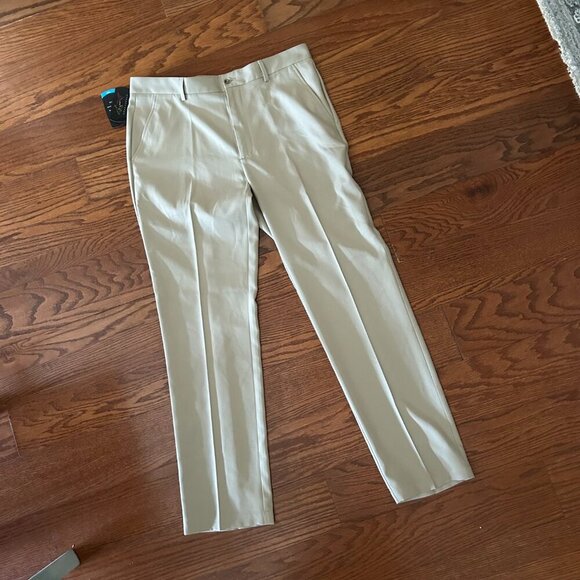 NWT Greg Norman Mens Classic Pro-fit Pants Size 34x32 Performance Wear Work Golf - Picture 2 of 10